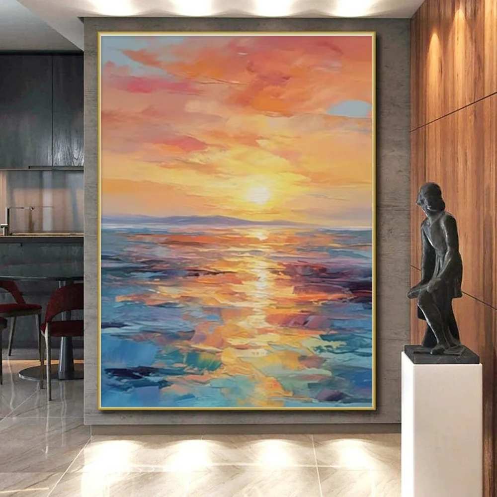 Office Handmade Sky Room Coastal Artwork O7V3V